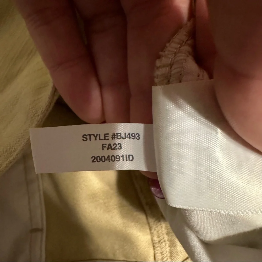 J. Crew Cotton Camp Pants Mid Rise Classic Fit Size 10 Light Khaki Tan